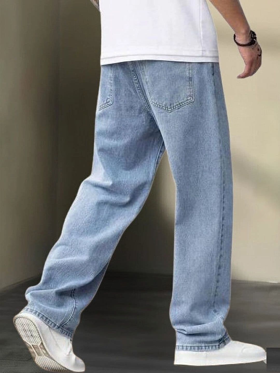 UNIFAV FASHION Men Straight Fit Mid-Rise Jeans thumbnail 4