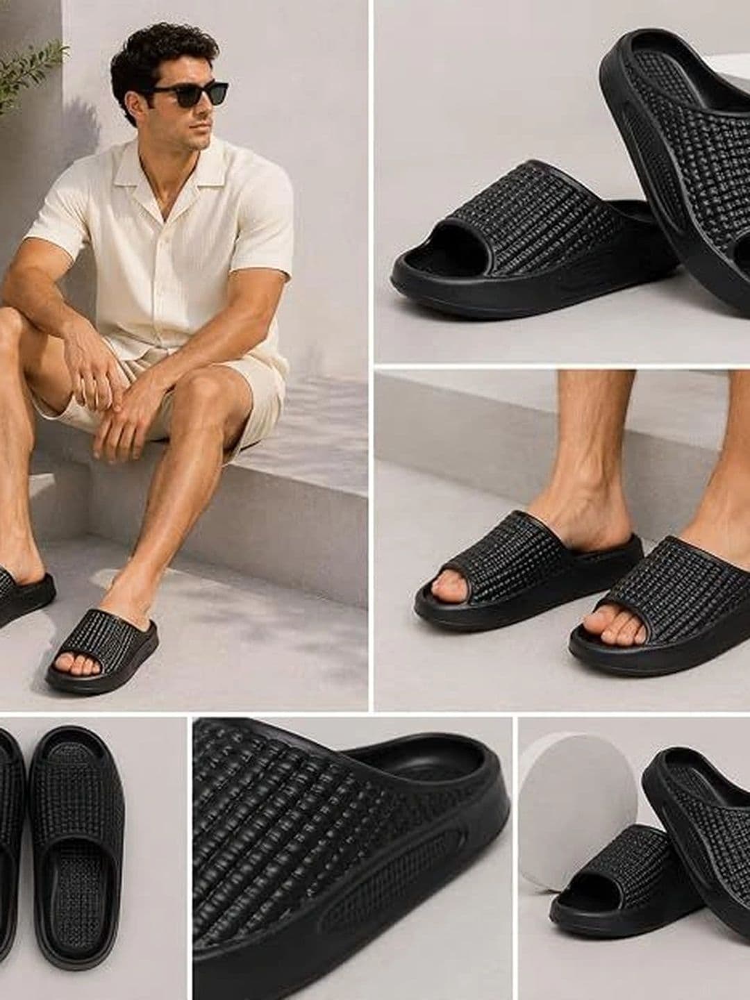 ORGAVO Men Rubber Sliders thumbnail 2