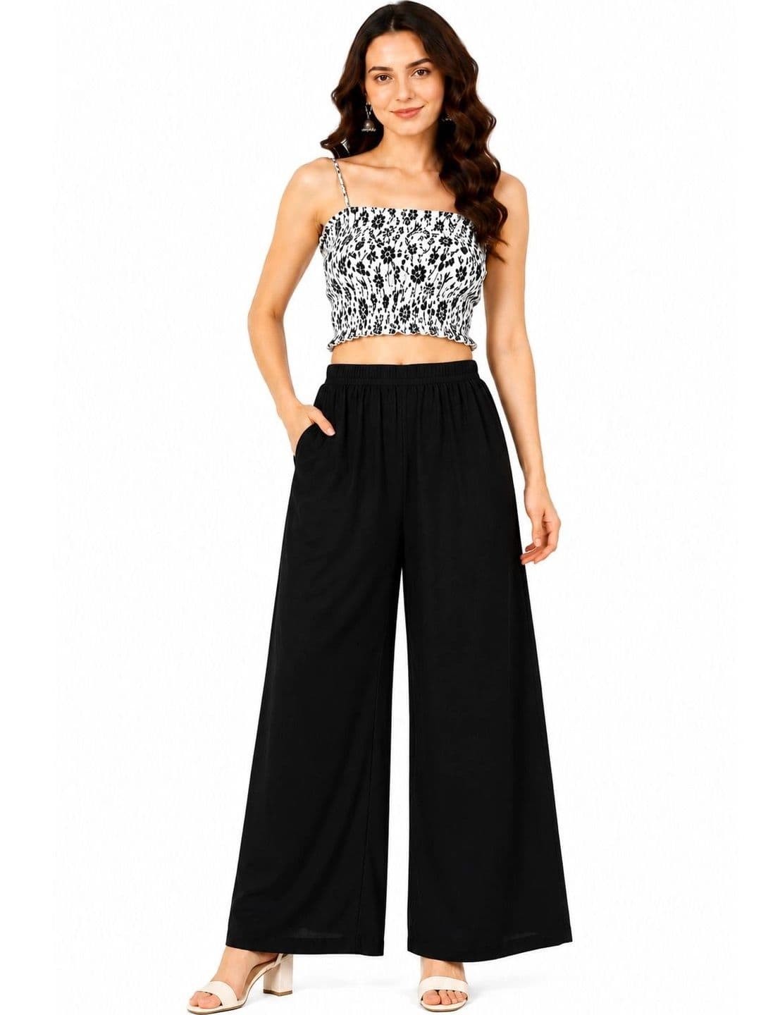 Threadbloom Women Knitted Palazzos thumbnail 3