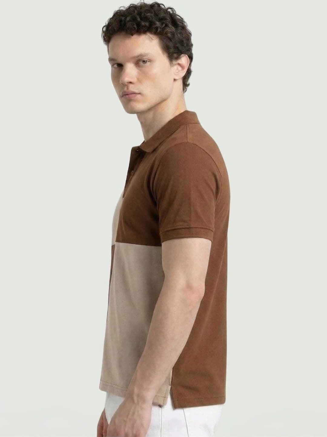 Kook N Keech Men Colourblocked Polo Collar T-shirt thumbnail 2