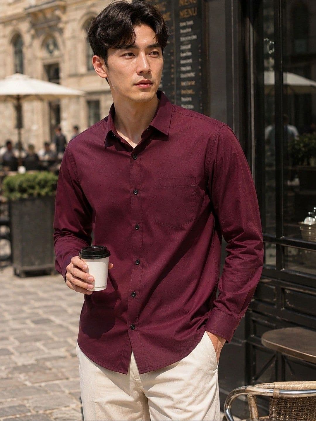 BAESD Men Premium Slim Fit Casual Shirt thumbnail 2