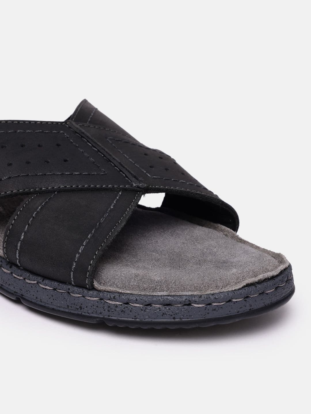 Louis Philippe Men Leather Comfort Sandals thumbnail 4