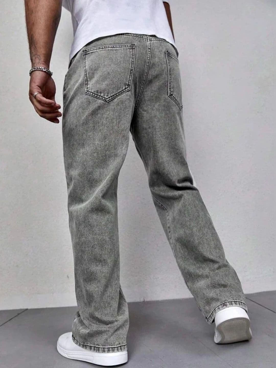 UNIFAV FASHION Men Straight Fit Mid-Rise Jeans thumbnail 4