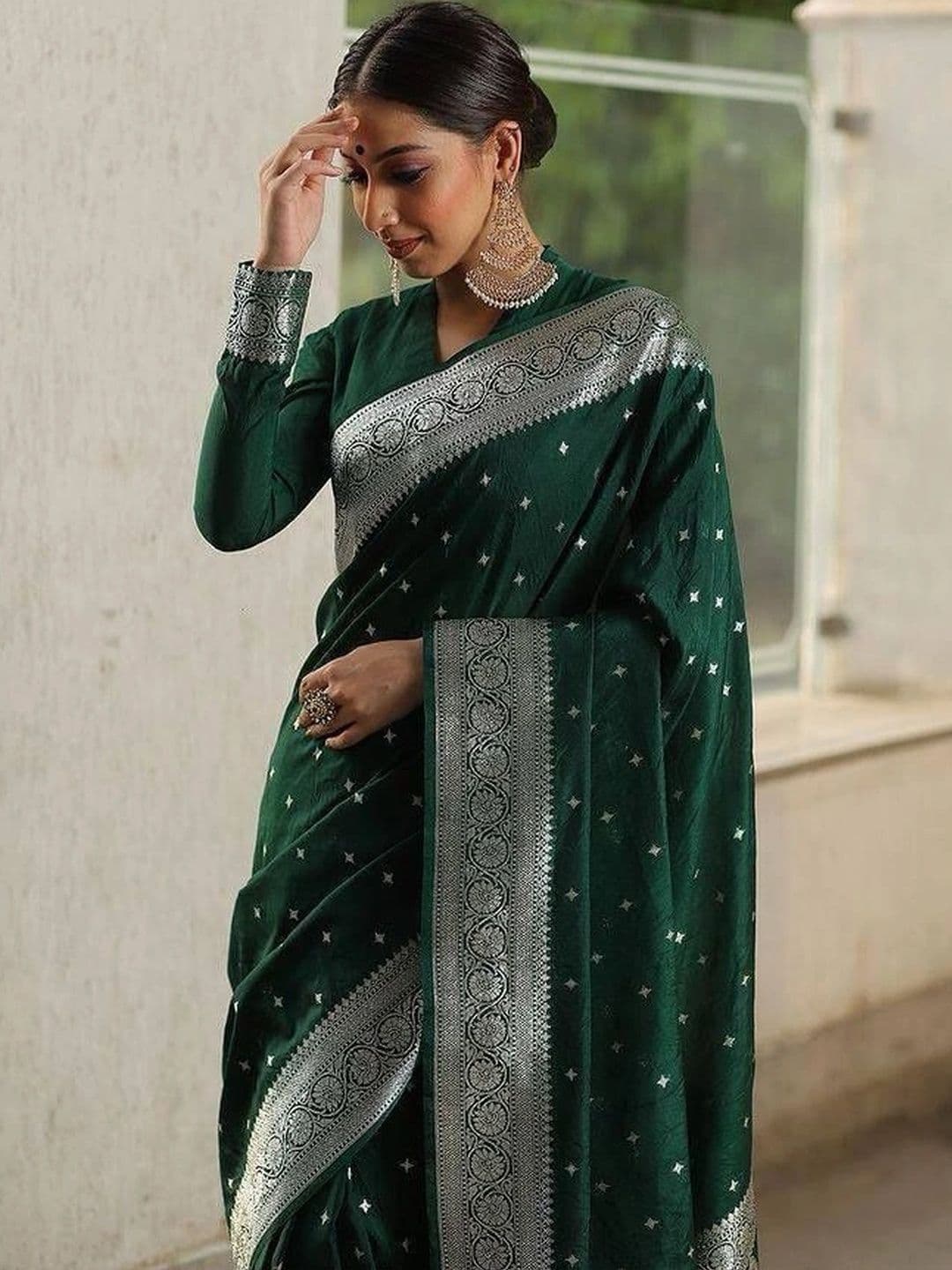 MITAL ENTERPRISE Zari Art Silk Saree thumbnail 4