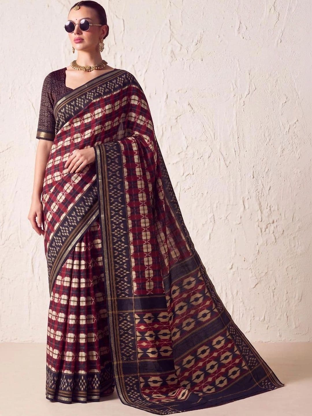 KRISHREE Embellished Silk Cotton Saree - view 1