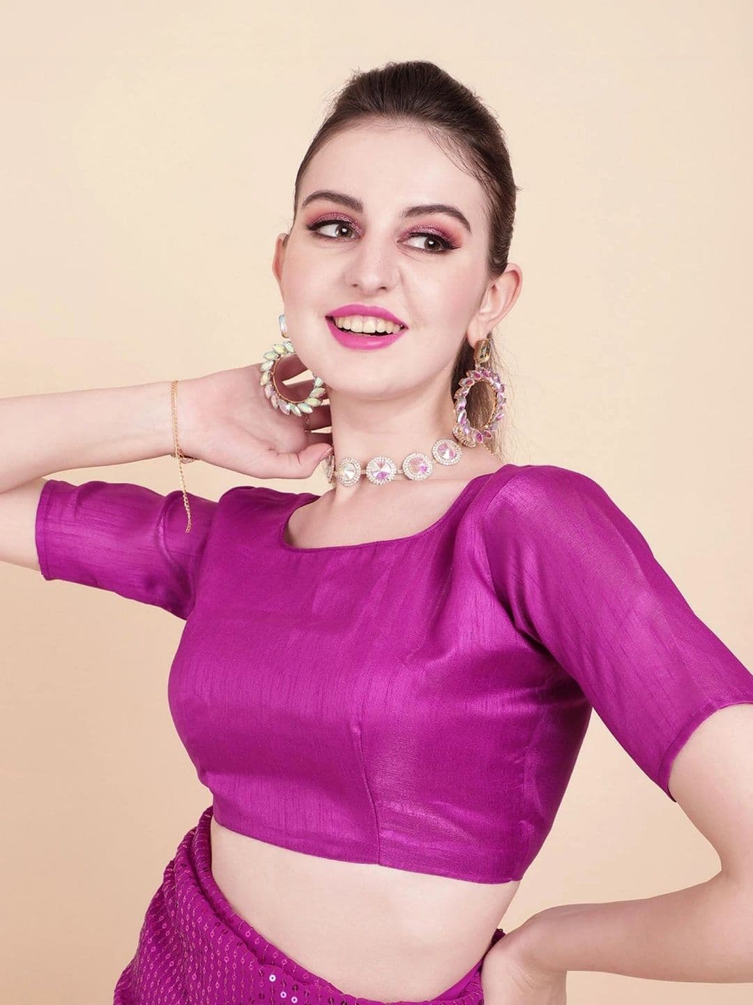 SZN Embellished Sequinned Pure Georgette Designer Saree thumbnail 5