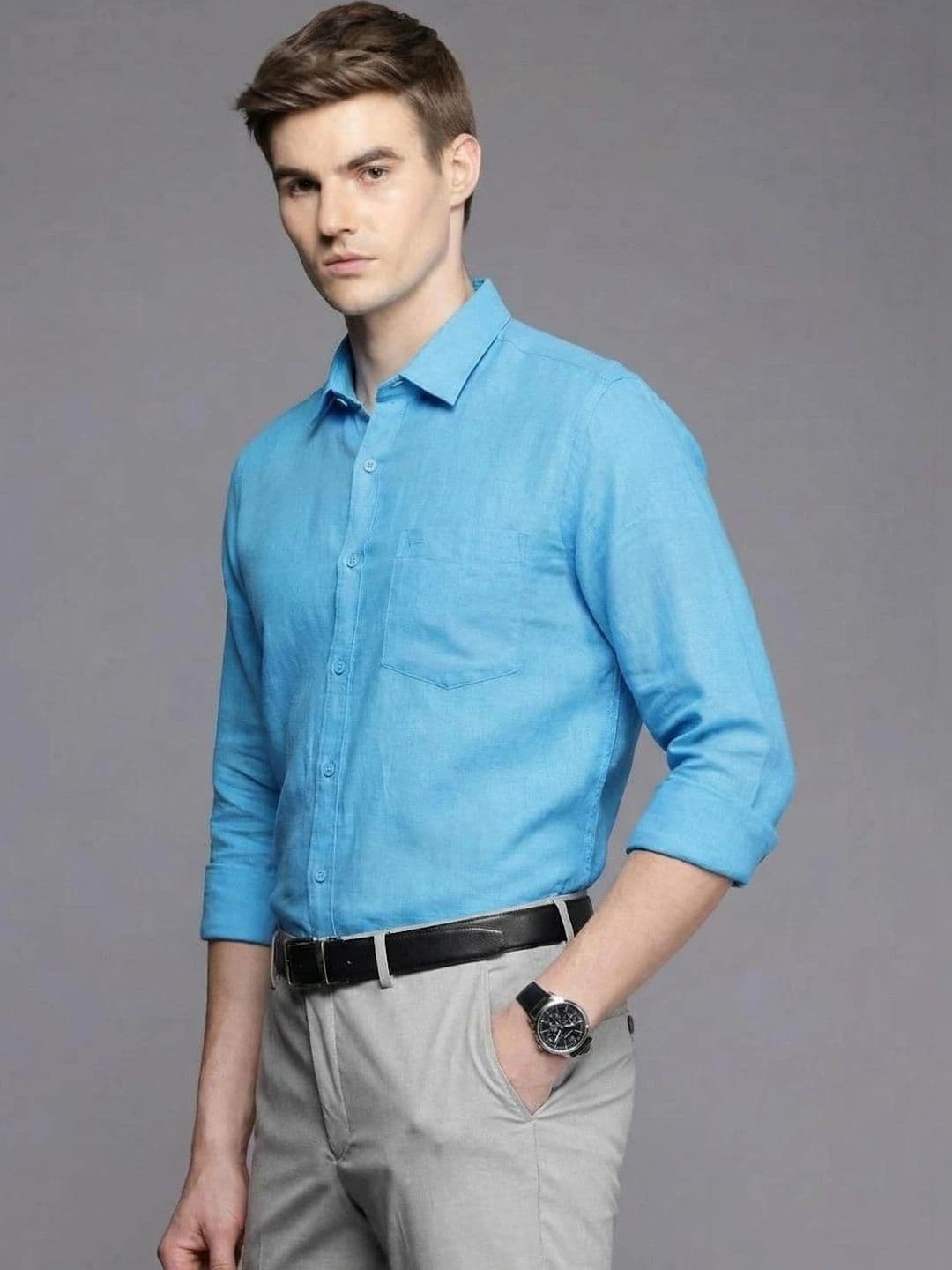 NEW-18 Men Standard Casual Shirt thumbnail 3