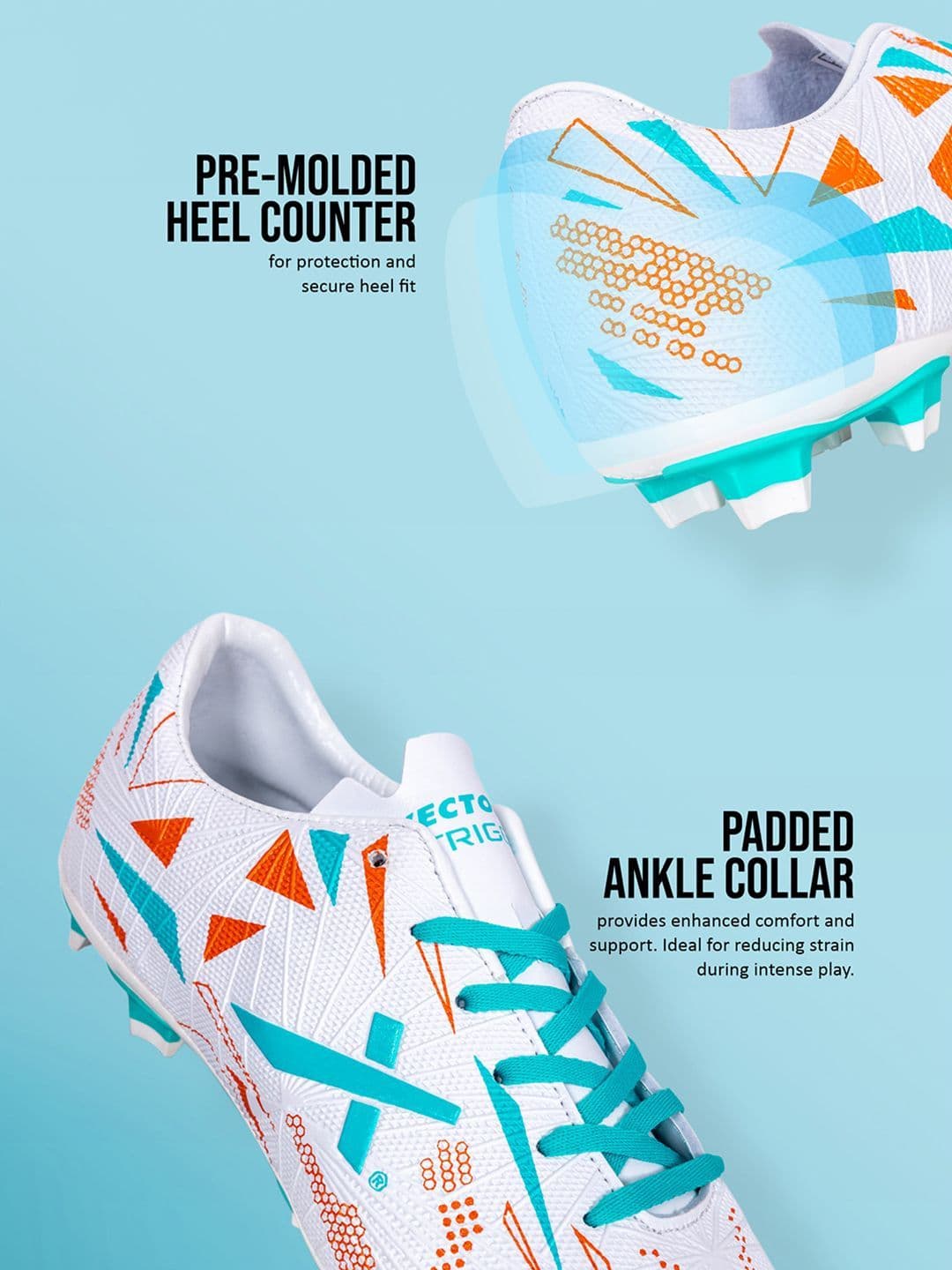VECTOR X Trigger 3D textured Synthetic leatherTPU Sole Football Shoes thumbnail 6