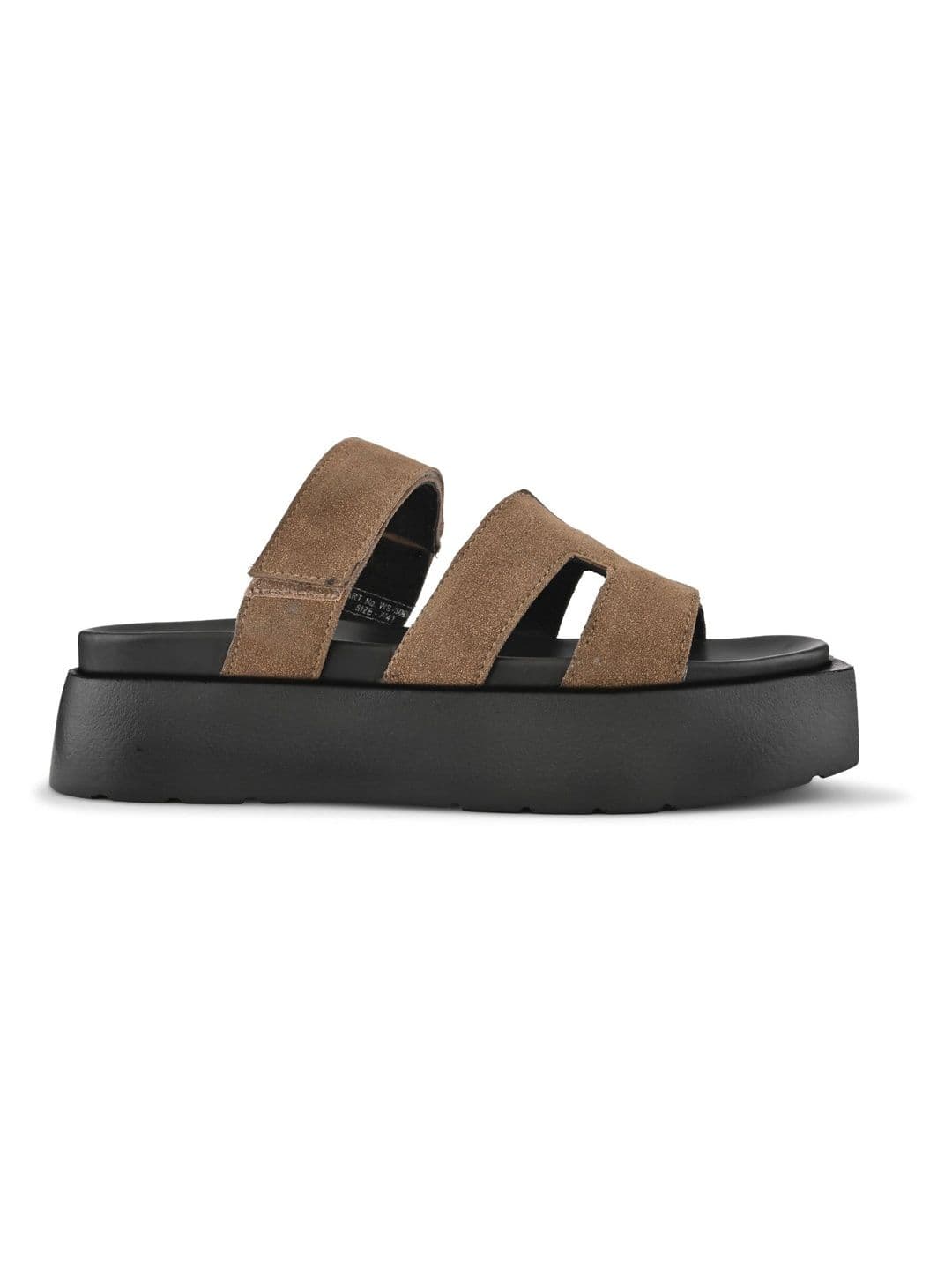 San Frissco Men Beige Casual Wide Strap Sandals with Cushioned Footbed and Chunky Sole thumbnail 3