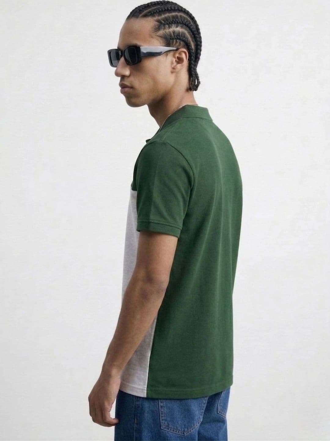Kook N Keech Men Colourblocked Polo Collar T-shirt thumbnail 2