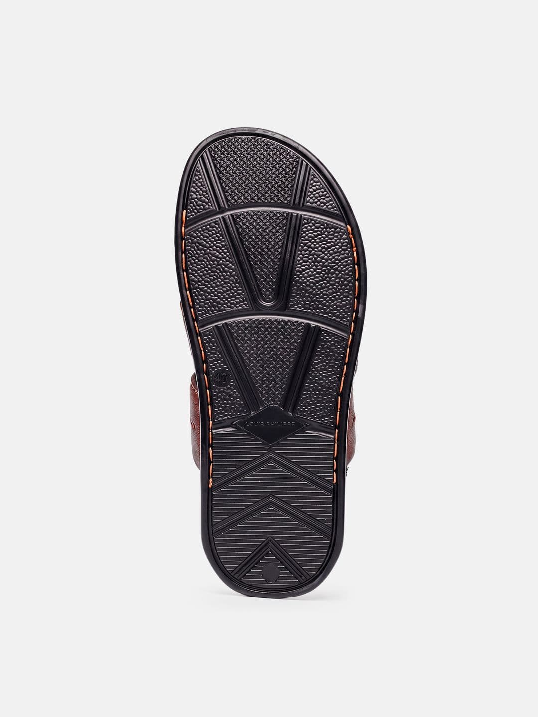 Louis Philippe Men Leather Slip-On Sandals thumbnail 6