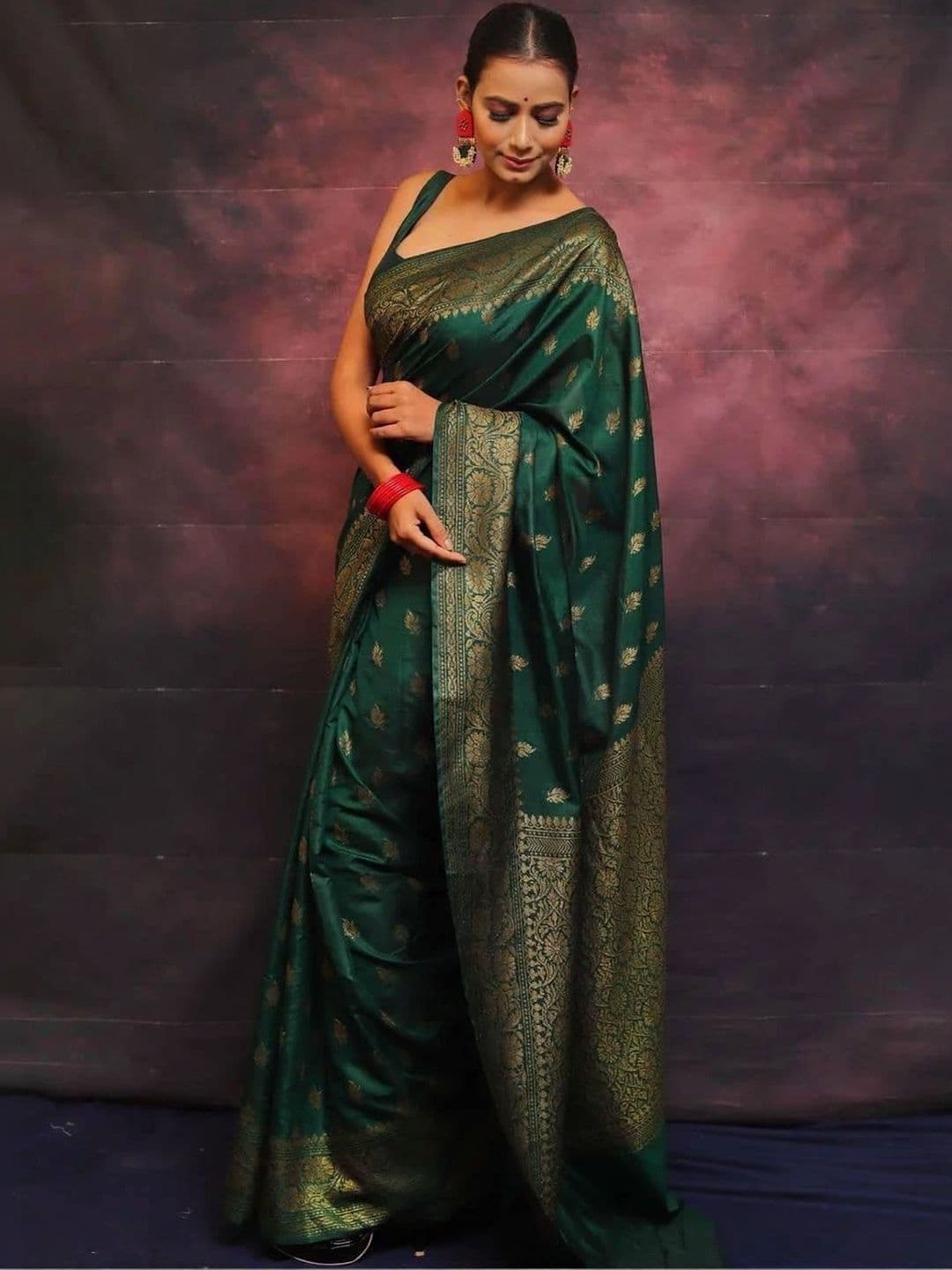 The Loomira Woven Design Zari Art Silk Banarasi Saree - view 1