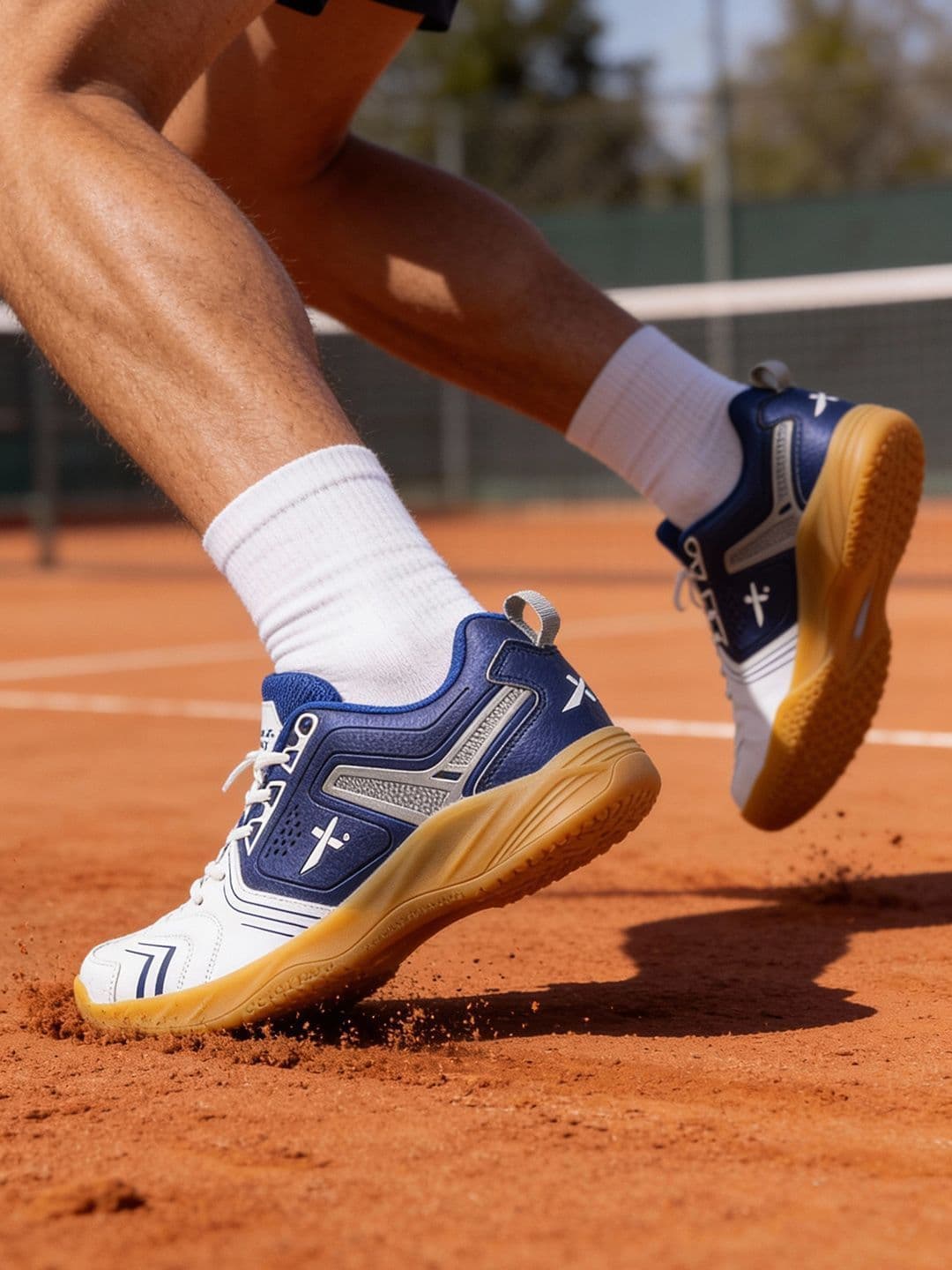 VECTOR X Ultimax Synthetic Leather Breathable Mesh With Crepe Rubber Sole Badminton Shoes thumbnail 4
