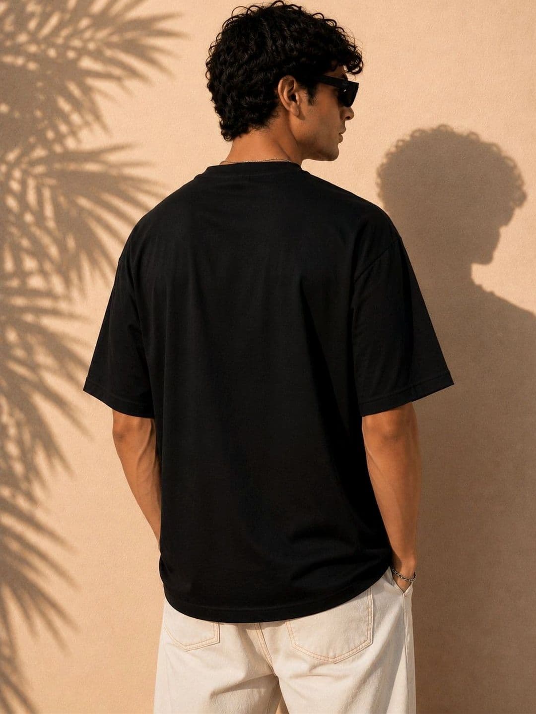 LAUREN ADAMS Men Oversized Typography Cotton T-shirt thumbnail 2