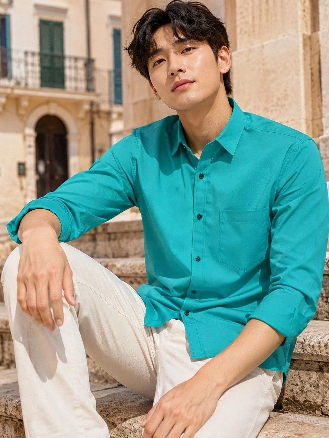 BAESD Men Premium Slim Fit Casual Shirt thumbnail 2