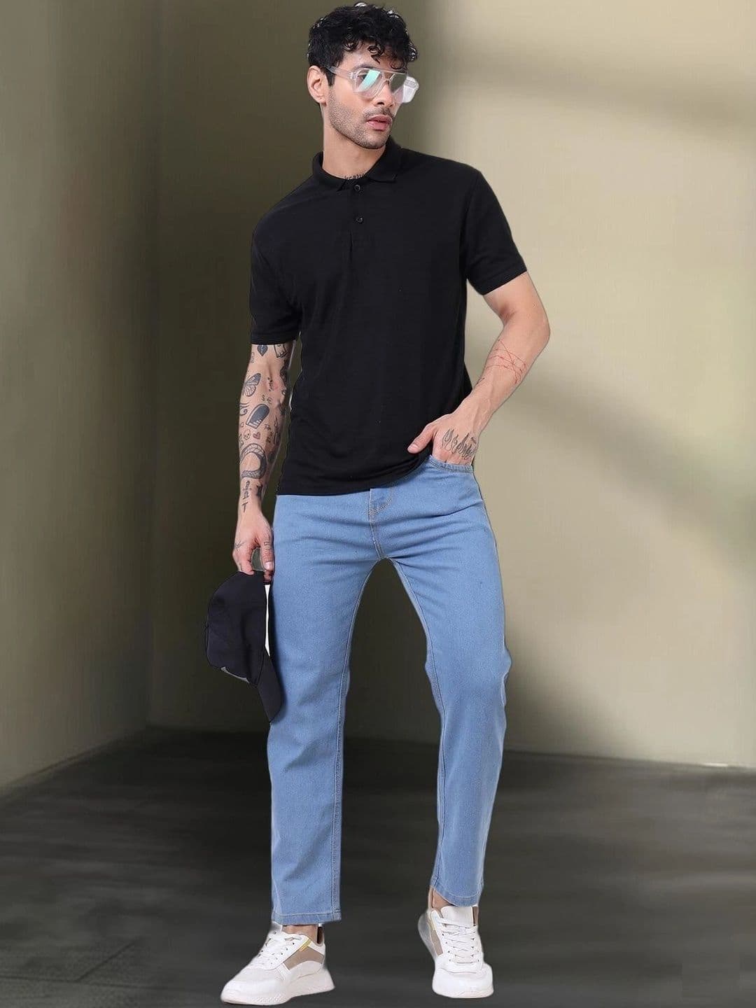 UNIFAV FASHION Men Straight Fit Mid-Rise Jeans thumbnail 3