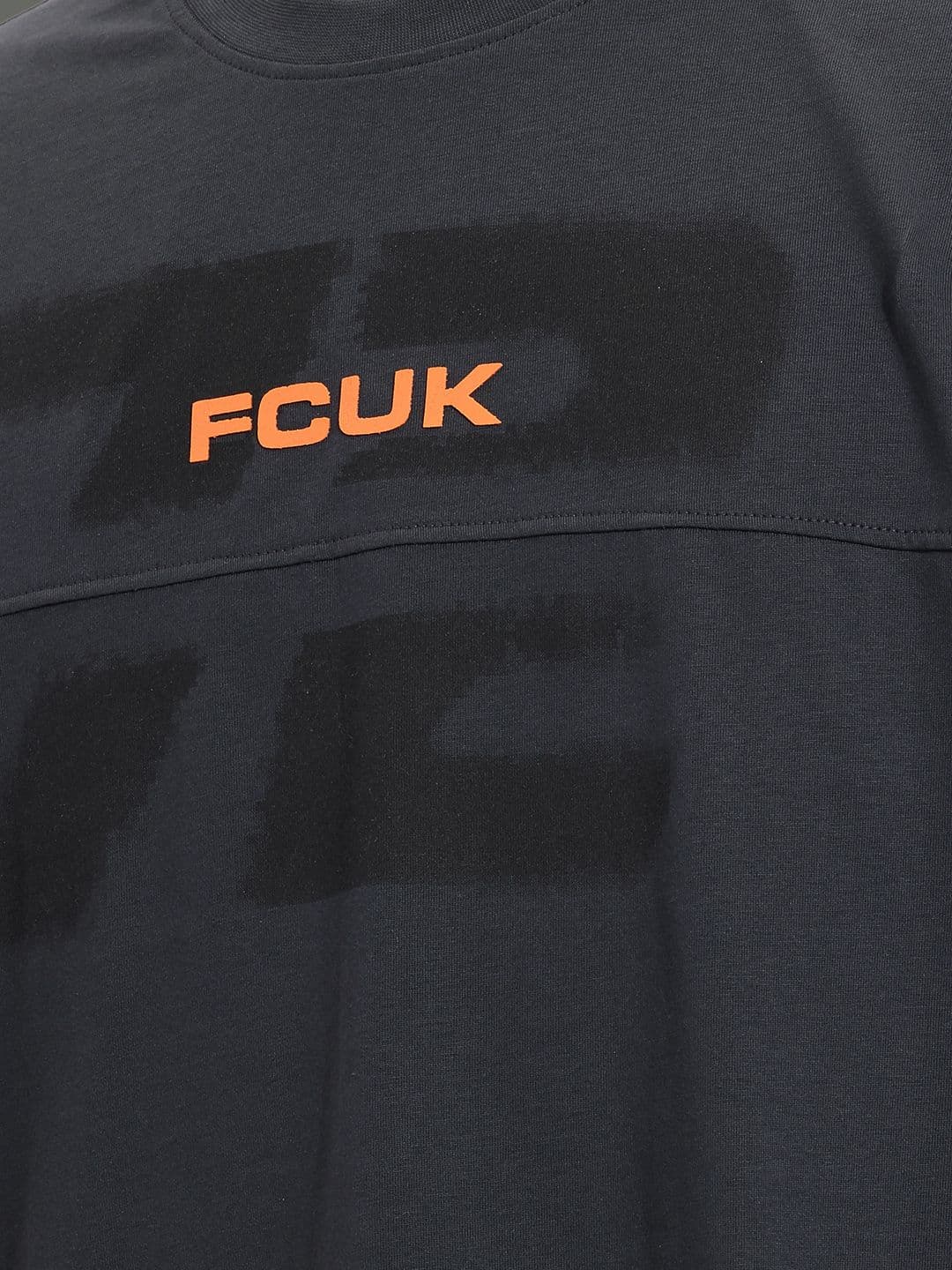 FCUK Oversized Typography Printed Pure Cotton T-shirt thumbnail 6