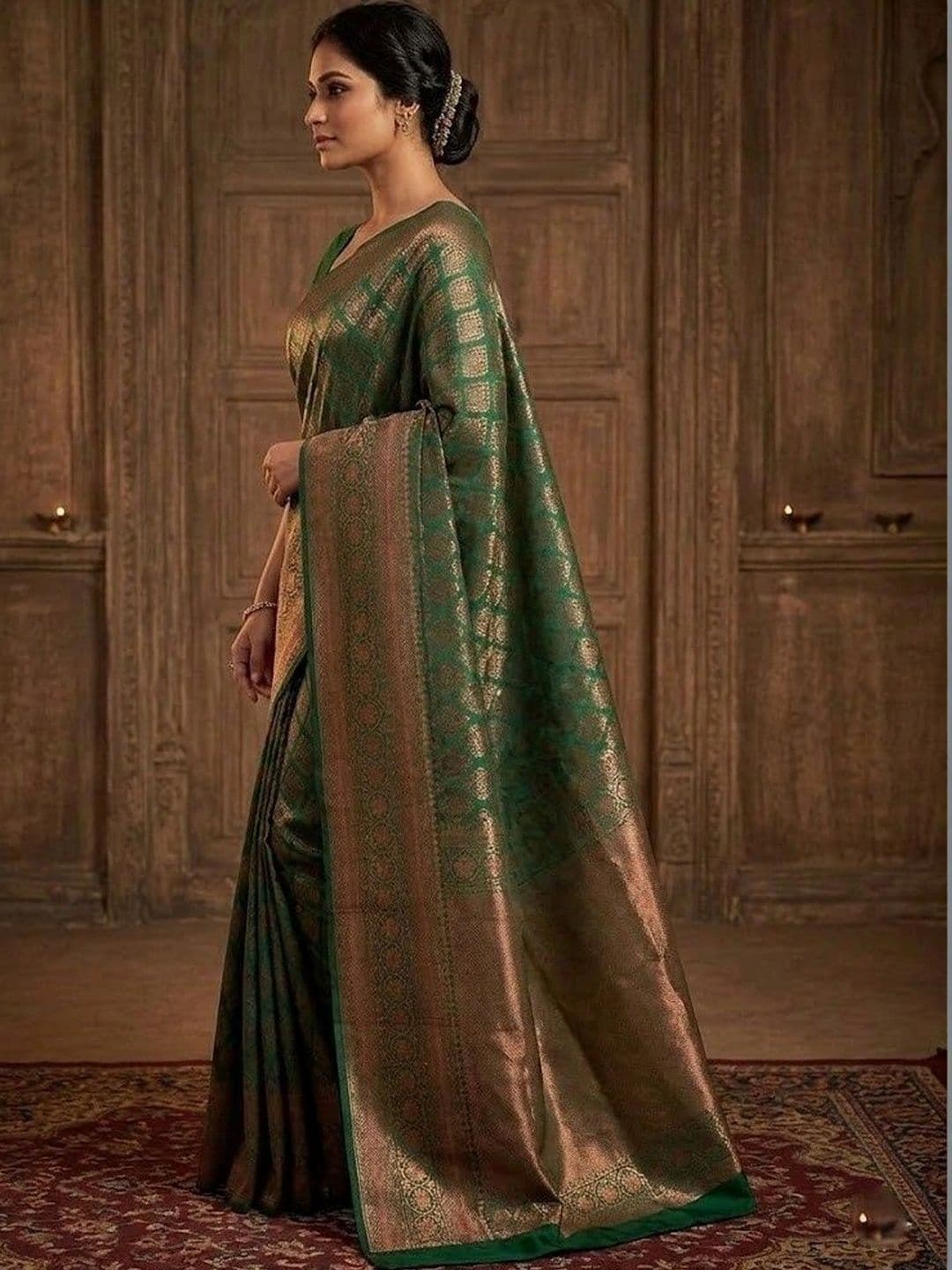 MITAL ENTERPRISE Woven Design Zari Art Silk Saree thumbnail 5