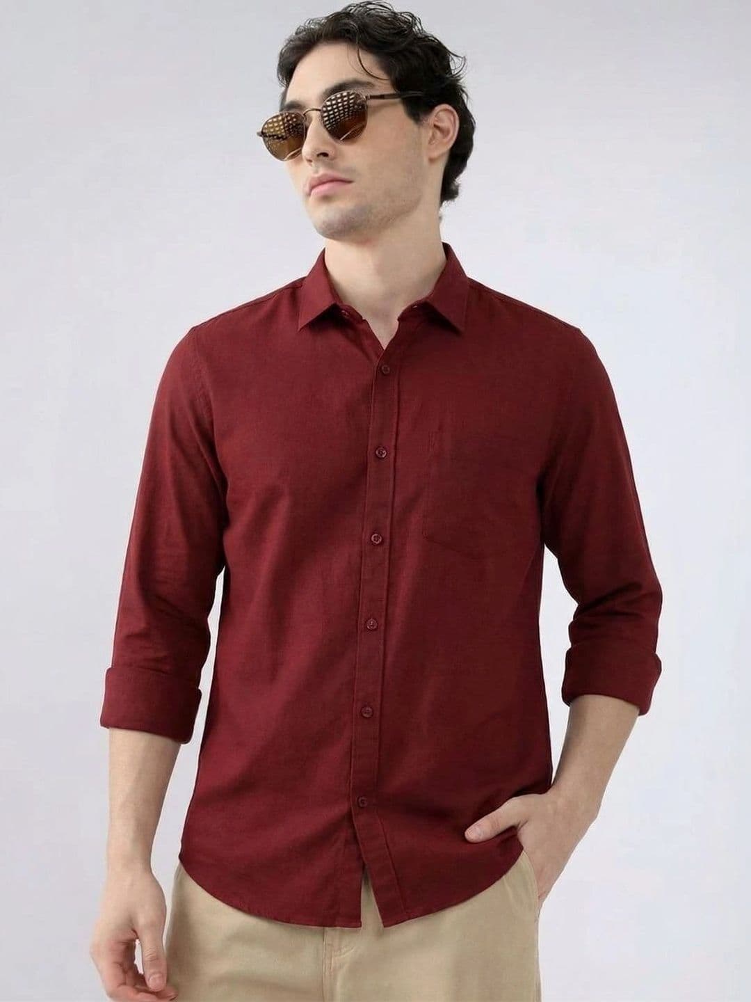 NEW-18 Men Standard Casual Shirt thumbnail 4