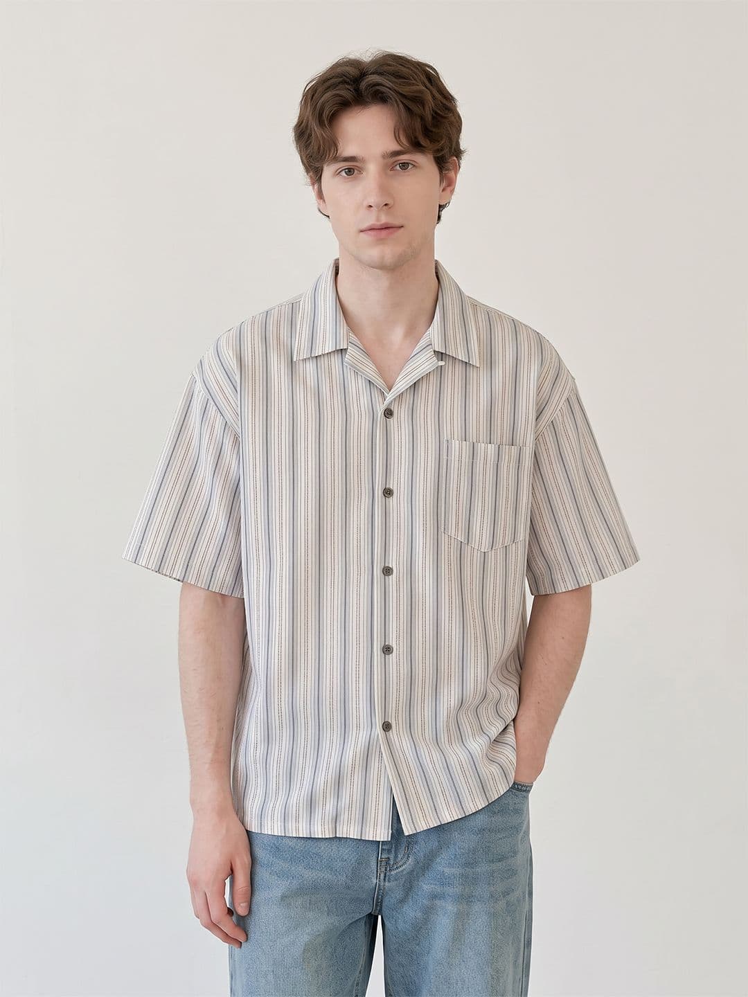 Suo Striped Regular Fit Shirts - view 1