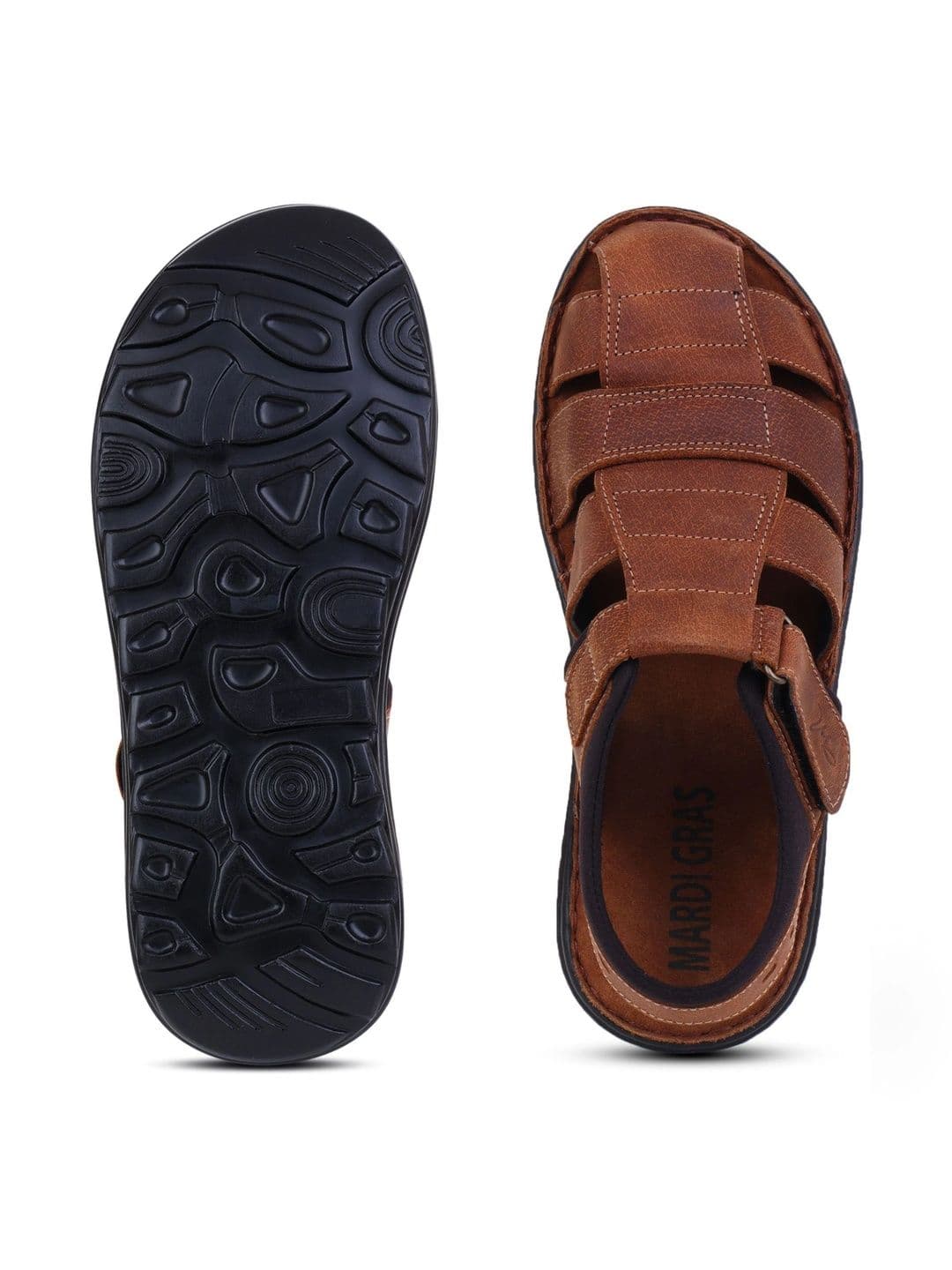 Mardi Gras Men Leather Fisherman Sandals thumbnail 7