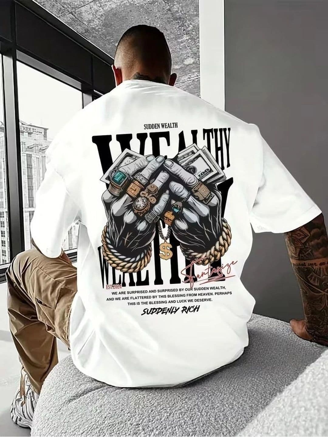 HUMMING TONE Men Printed T-shirt thumbnail 2