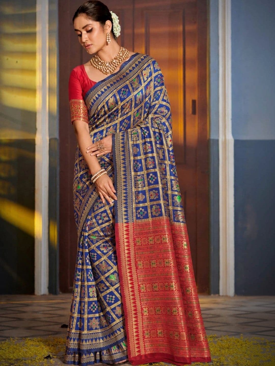 Moda Rapido Paisley Zari Art Silk Designer Banarasi Saree - view 1