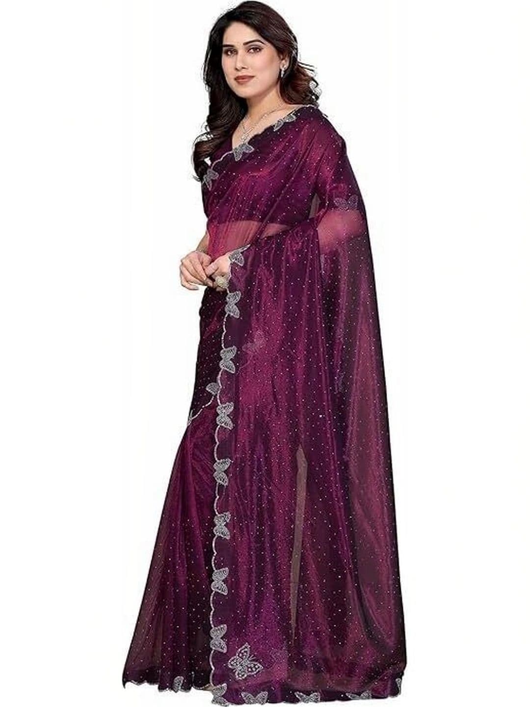 RENBRIZA Embroidered Saree - view 1