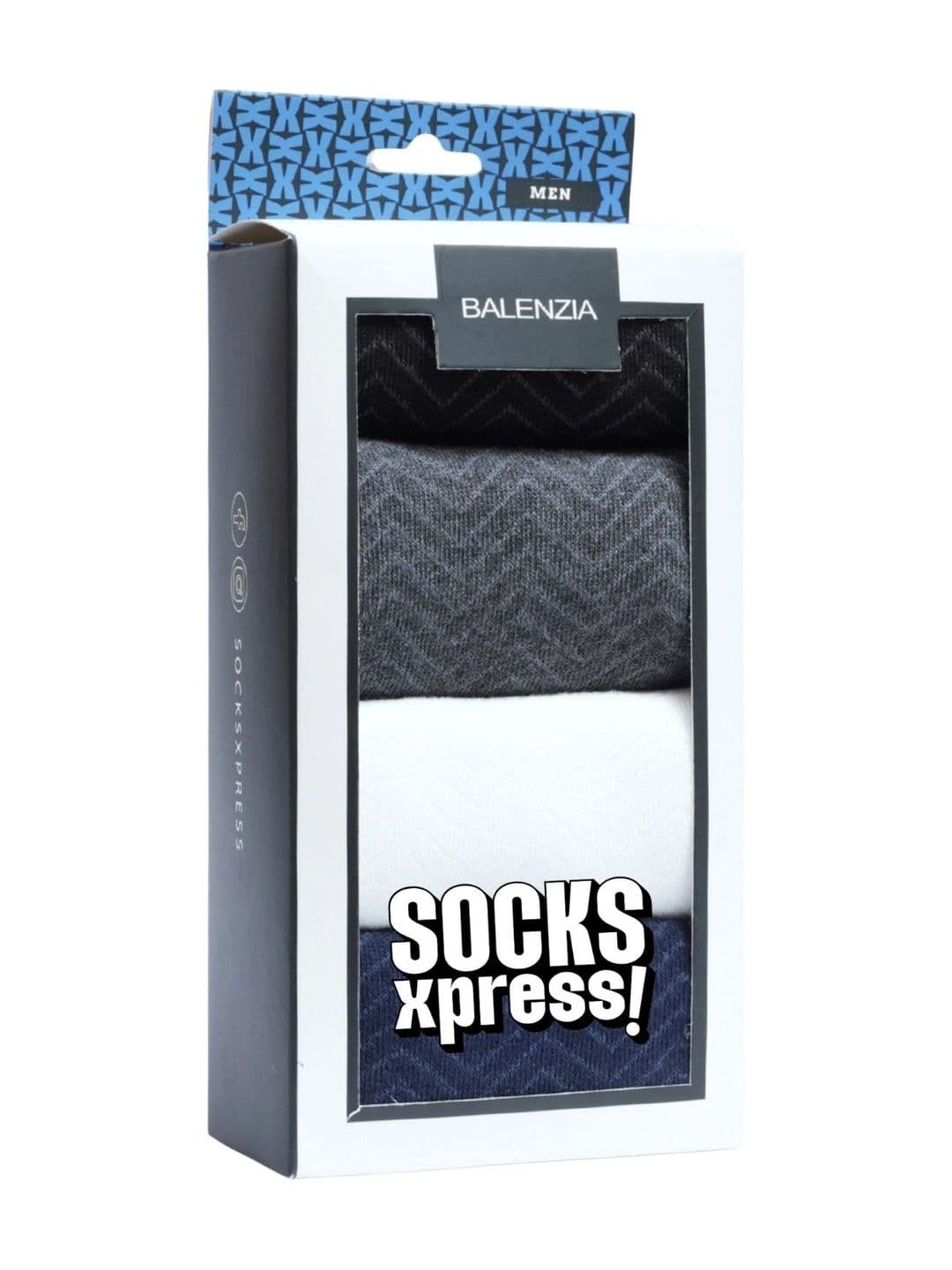 SocksXpress Formal Striped Men Crew Socks Pack of 4 thumbnail 5