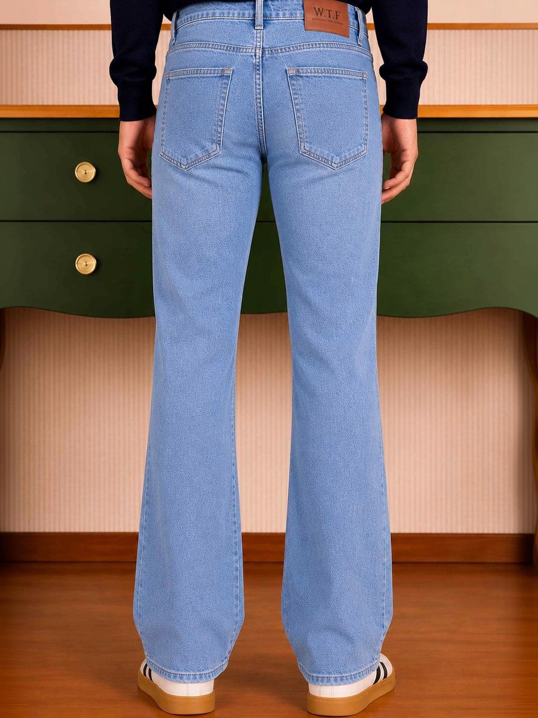 W.T.F - Witnessing True Fashion Men Comfort Bootcut Mid-Rise Jeans thumbnail 5