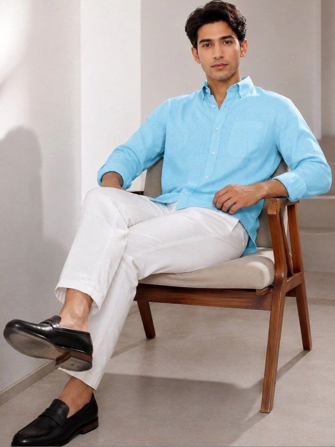 HERE&NOW Men Standard Slim Fit Casual Shirt thumbnail 3