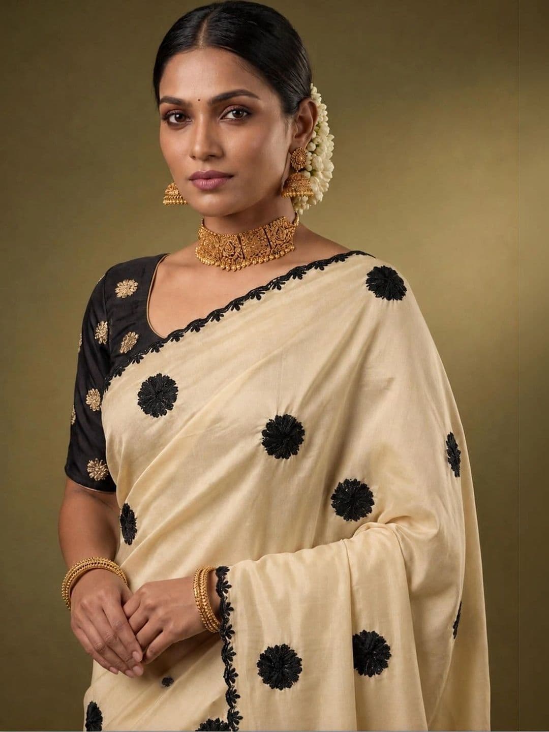 SAMANTHA Poly Georgette Saree thumbnail 2