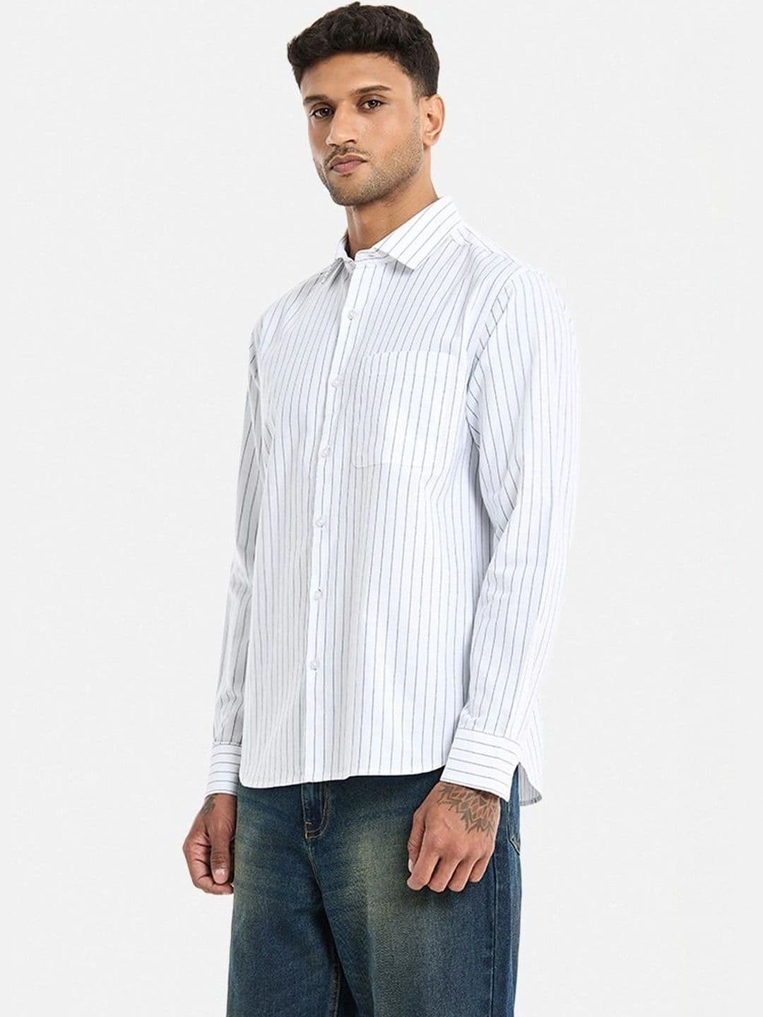 Snitch Men Striped Casual Shirt thumbnail 3