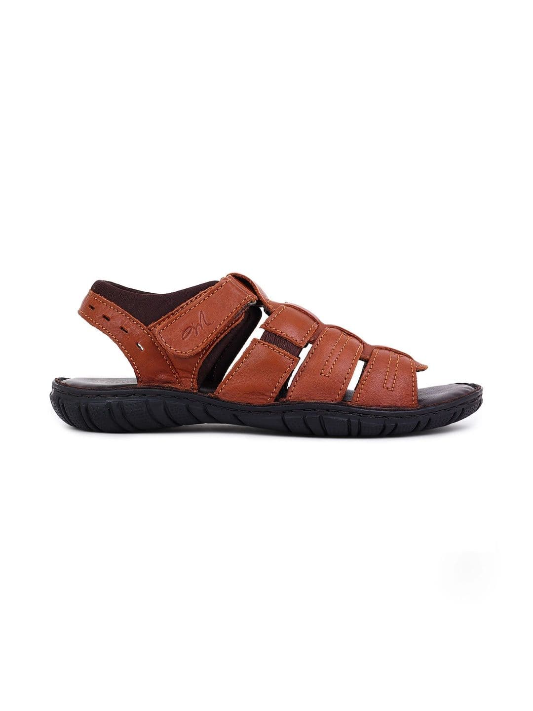 Mardi Gras Men Leather Comfort Sandals thumbnail 7