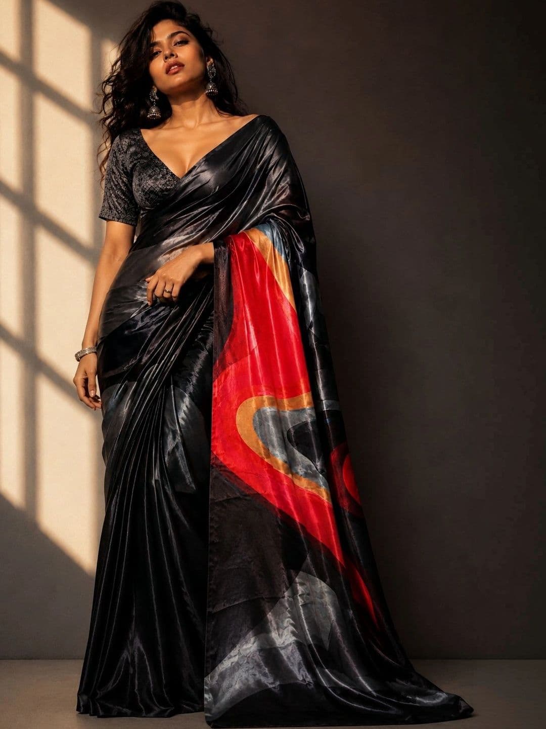 Jihana Fab Satin Mysore Silk Saree - view 1