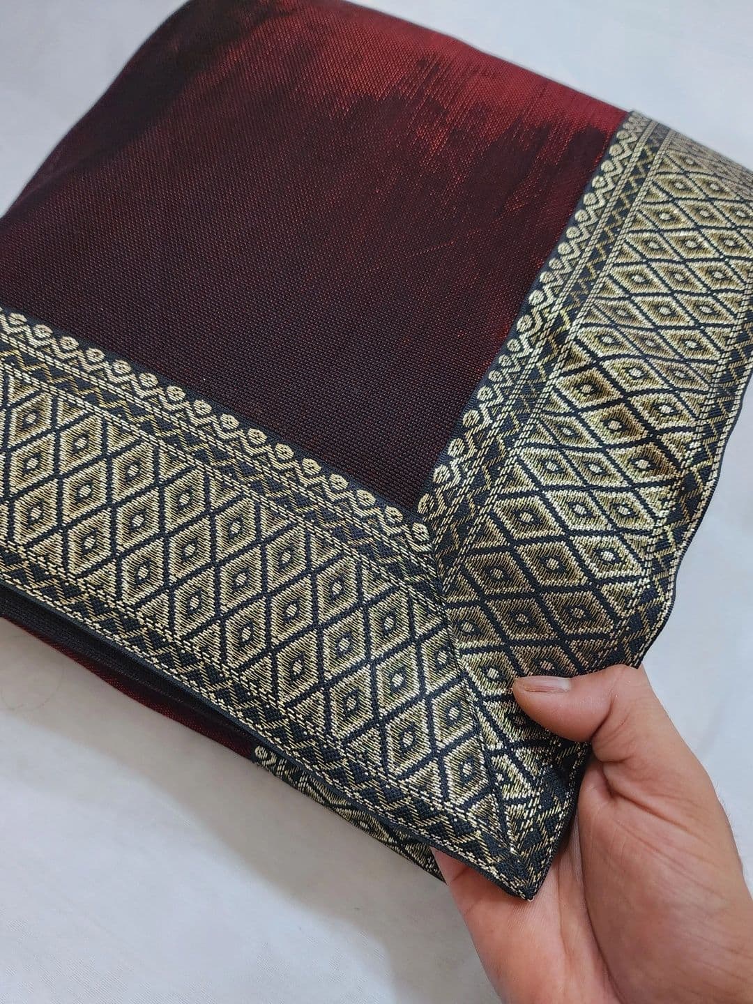 RENBRIZA Woven Design Zari Saree thumbnail 2
