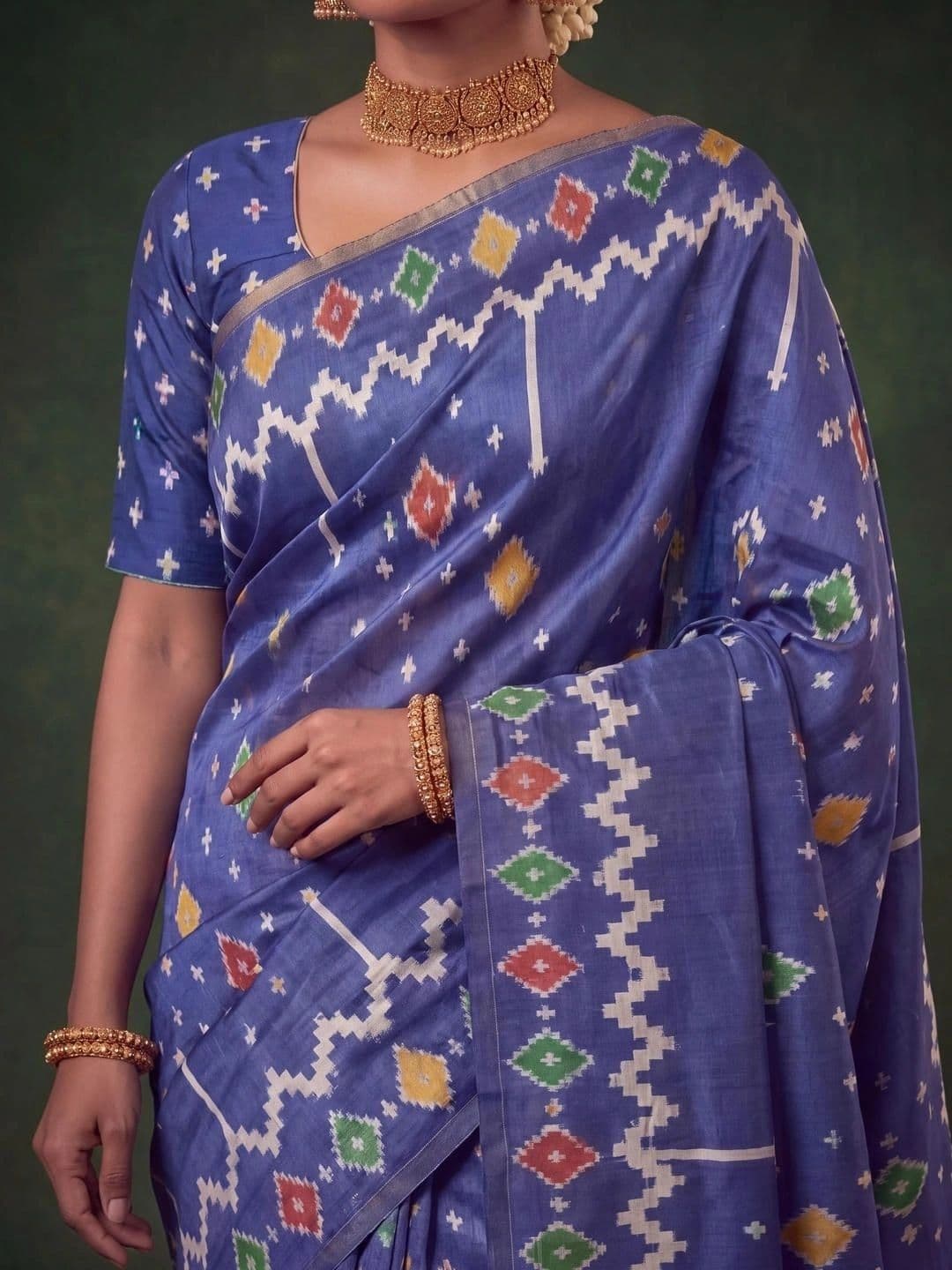 SAMANTHA Zari Silk Blend Saree thumbnail 3