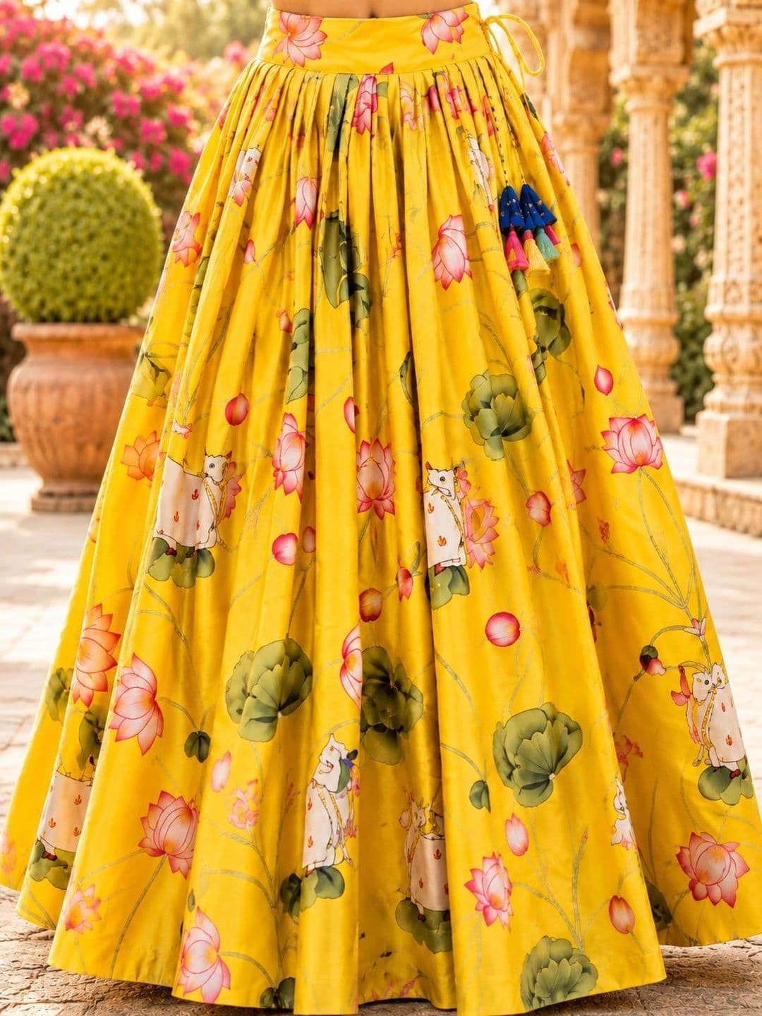 Sangria Girls Printed Ready to Wear Lehenga & thumbnail 6