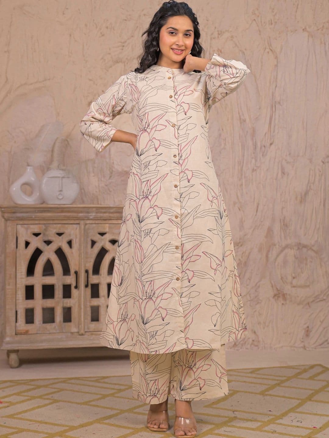 SAANWRI Women Floral Printed Floral Kurta - view 1