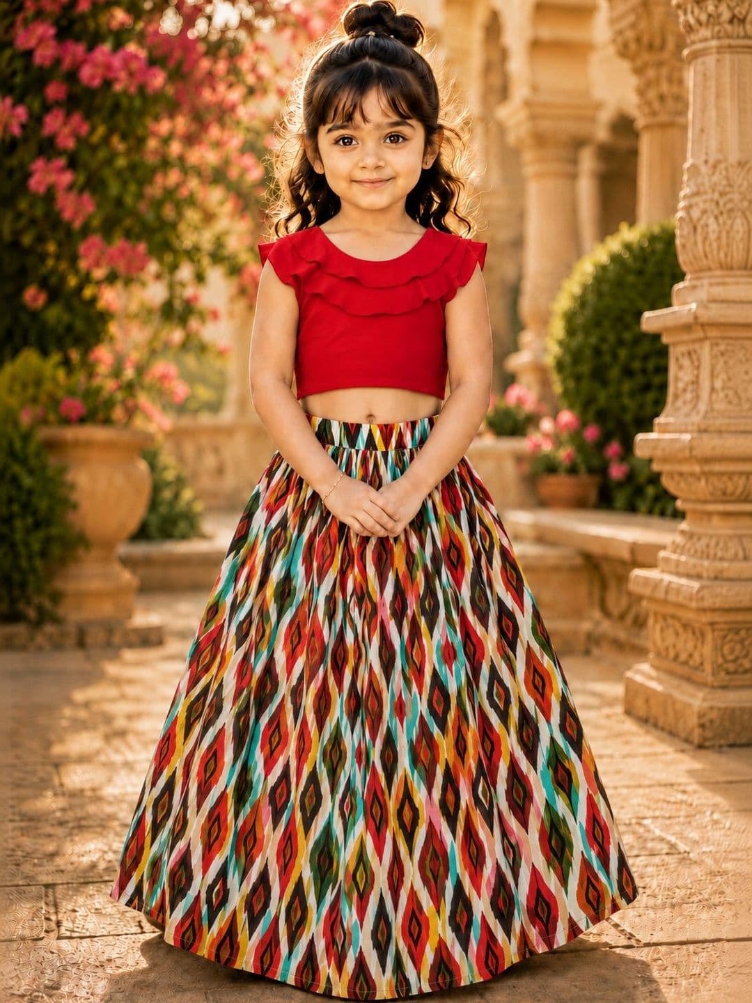 Sangria Girls Ready to Wear Lehenga & - view 1