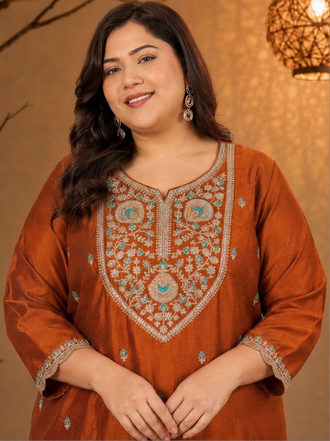 FULL BLOOM Women Embroidered Thread Work Kurta thumbnail 7