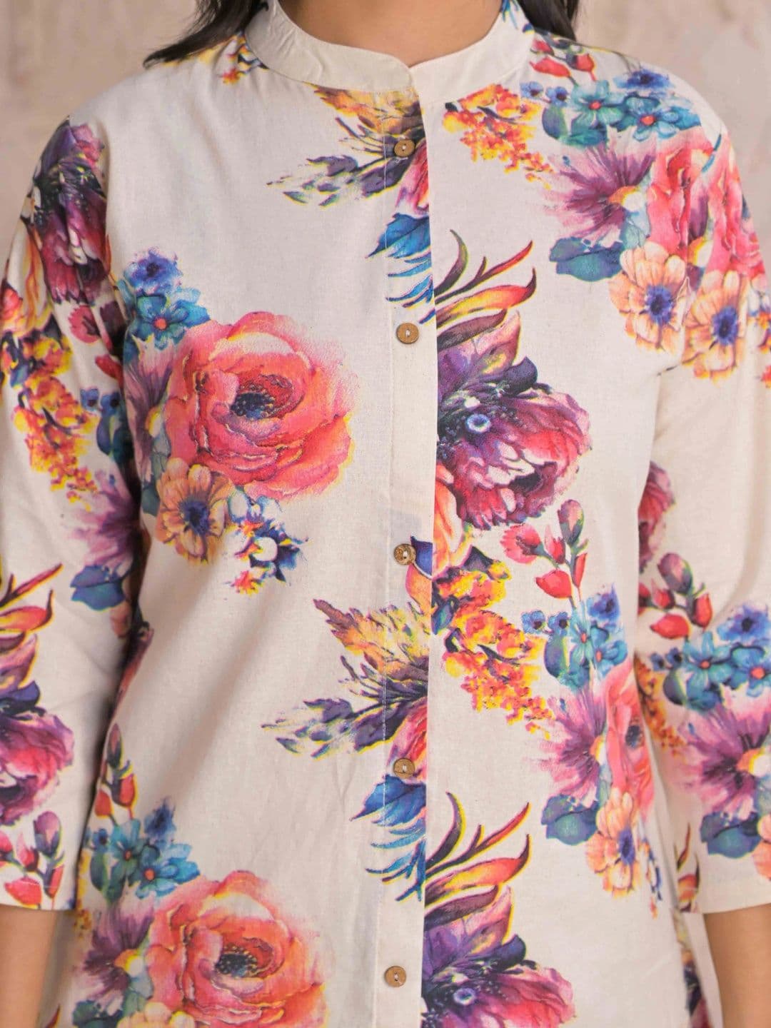 SAANWRI Women Floral Printed Floral Kurta thumbnail 6