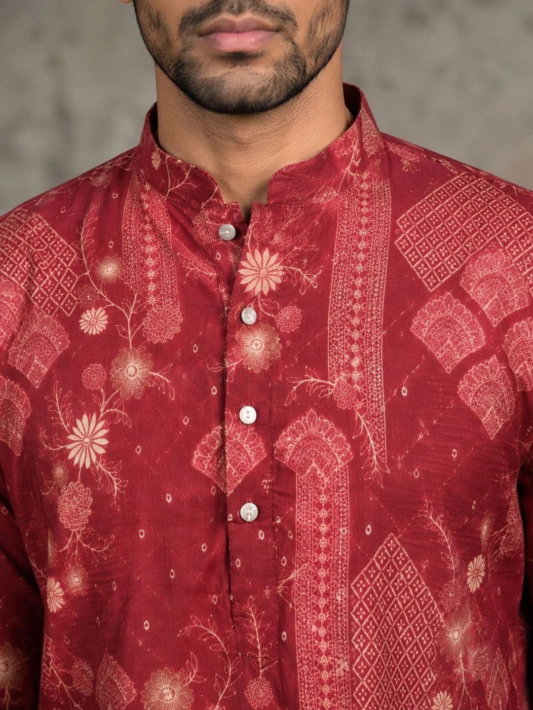 Jompers Men Ethnic Motifs Printed Kurta thumbnail 6