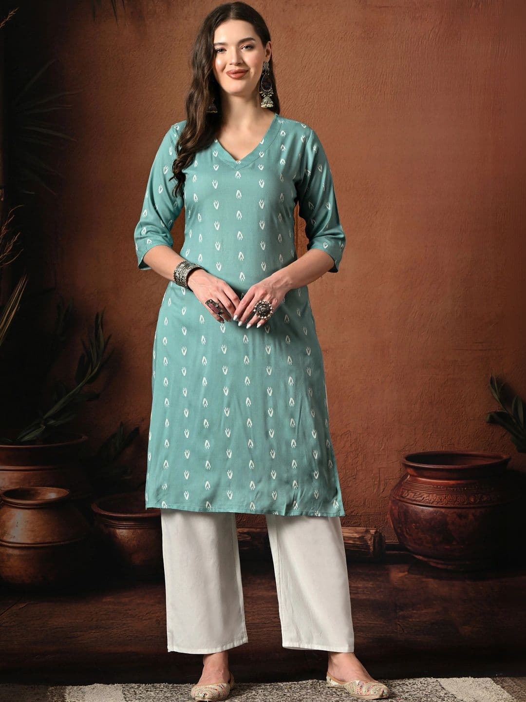 Sangria Women Ethnic Motifs Printed Kurta - view 1