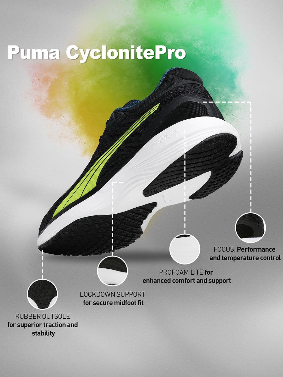 Puma Men CyclonitePro Running Shoes thumbnail 7