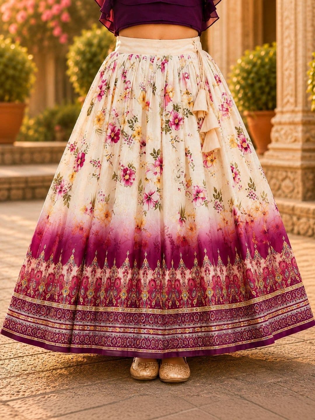 Sangria Girls Ready to Wear Lehenga & thumbnail 2