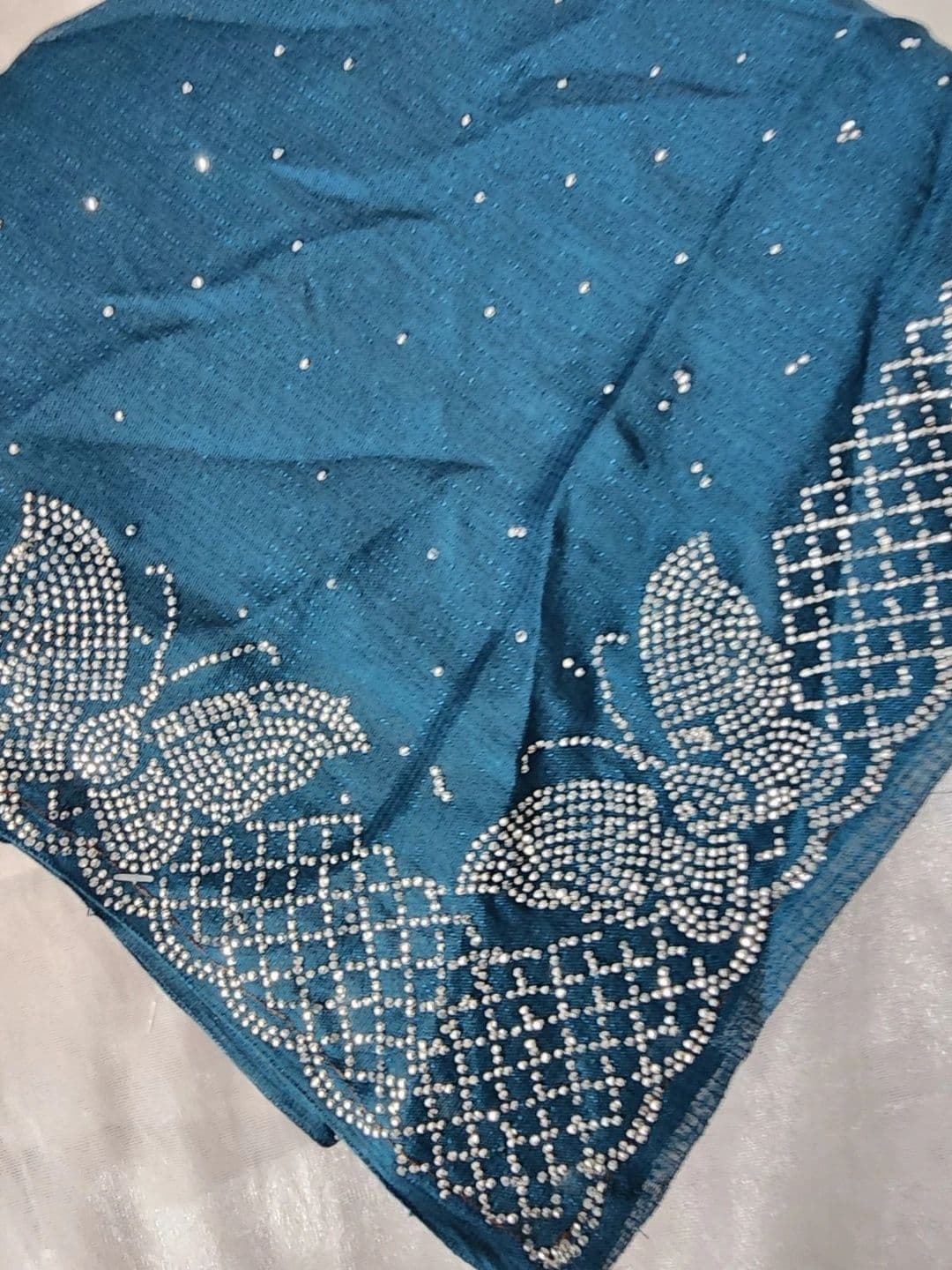 RENBRIZA Embellished Poly Chiffon Saree thumbnail 7