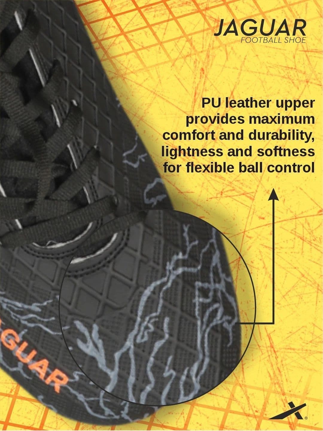 VECTOR X Soccer Studs PU Synthetic & Textile Upper with Rib Ankle TPU Sole Football Shoes thumbnail 6