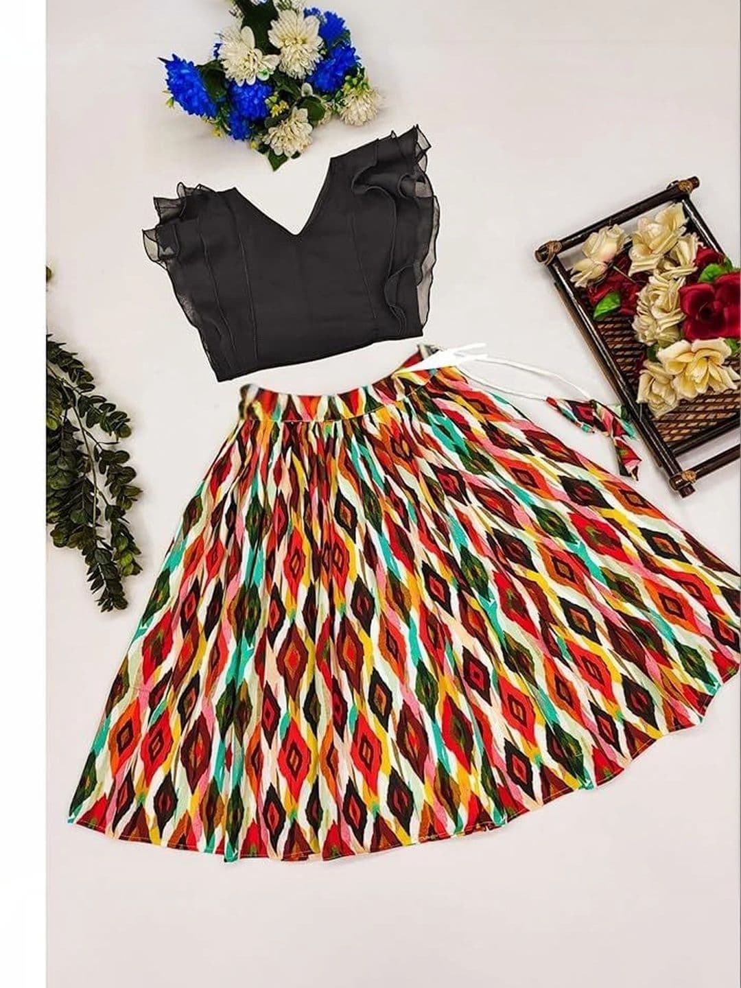 Sangria Girls Ready to Wear Lehenga & thumbnail 2
