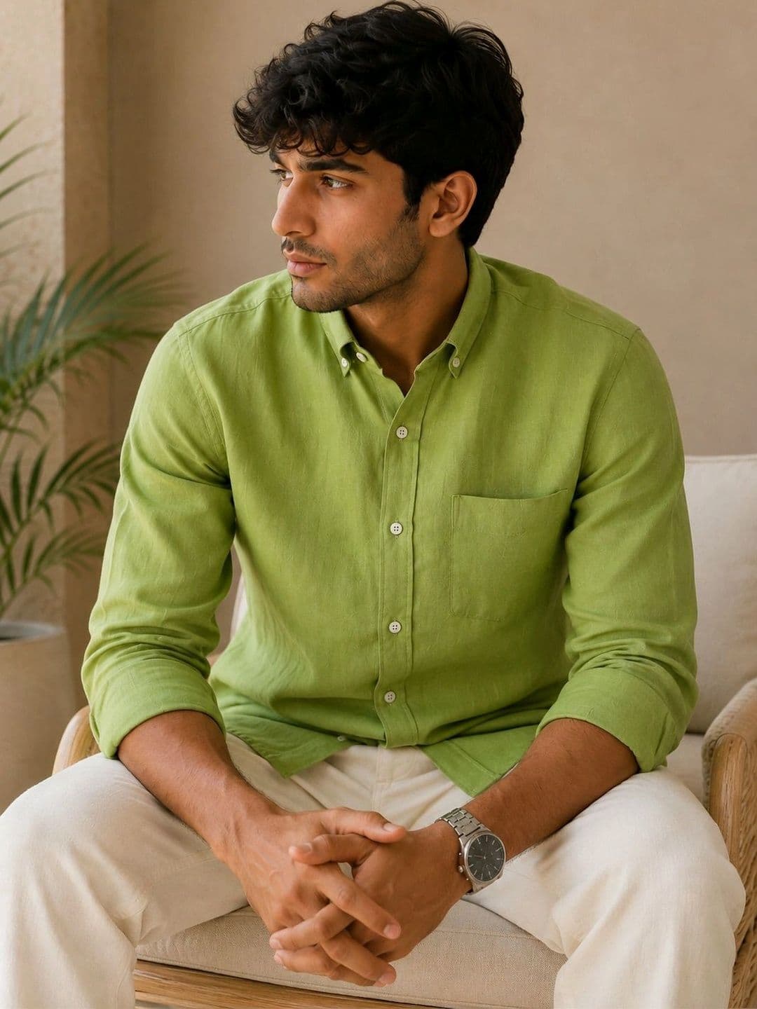 HERE&NOW Men Standard Slim Fit Casual Shirt thumbnail 5